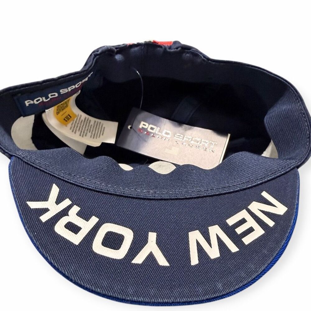 Polo Ralph Lauren Polo Sport Brooklyn New York Cycling Cap Mens L/XL Brand New - Picture 7 of 9